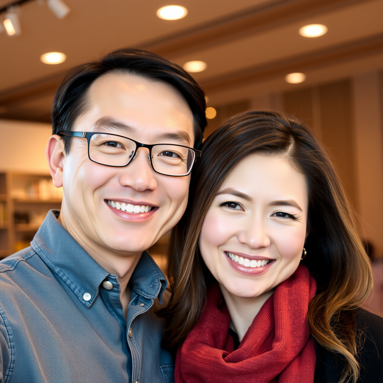 David and Sarah, a happy couple who met through AsianConnect
